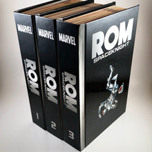Load image into Gallery viewer, ROM, the Complete Collection (3 Volumes) by Bill Mantlo & Sal Buscema, Custom Bound Hard Covers Custom Comic Book Binding - Heroes Rebound Studios