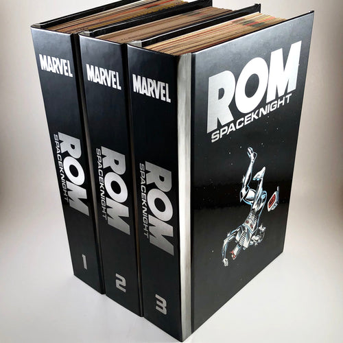 ROM, the Complete Collection (3 Volumes) by Bill Mantlo & Sal Buscema, Custom Bound Hard Covers Custom Comic Book Binding - Heroes Rebound Studios