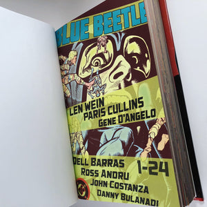 BLUE BEETLE by Len Wein & Paris Cullins, Custom Bound Hard Cover Custom Comic Book Binding - Heroes Rebound Studios