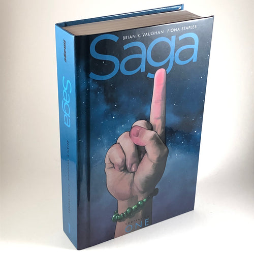 SAGA by Brian K Vaughan & Fiona Staples, Custom Bound Hard Cover Custom Comic Book Binding - Heroes Rebound Studios