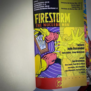 FIRESTORM (2 Vol.) by John Ostrander, Joe Brozowski and Tom Mandrake, Custom Bound Hardcovers