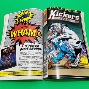 NEW UNIVERSE: KICKER’S INC. by Tom DeFalco and Ron Frenz, Custom Bound Hard Cover