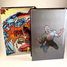 Load image into Gallery viewer, CAPTAIN ATOM (2 Volumes) by Cary Bates, Greg Weisman &amp; Pat Broderick, Custom Bound Hardcovers Custom Comic Book Binding - Heroes Rebound Studios
