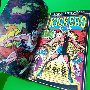 NEW UNIVERSE: KICKER’S INC. by Tom DeFalco and Ron Frenz, Custom Bound Hard Cover