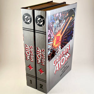 CAPTAIN ATOM (2 Volumes) by Cary Bates, Greg Weisman & Pat Broderick, Custom Bound Hardcovers Custom Comic Book Binding - Heroes Rebound Studios