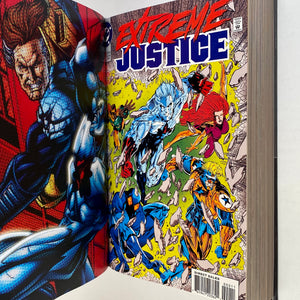 EXTREME JUSTICE by Dan Vado & Marc Campos, Custom Bound Hard Cover Custom Comic Book Binding - Heroes Rebound Studios
